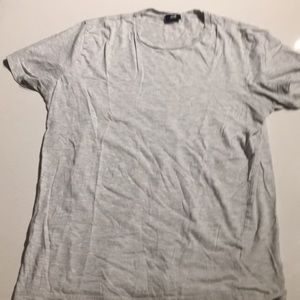 H&M basic tee gray/white medium